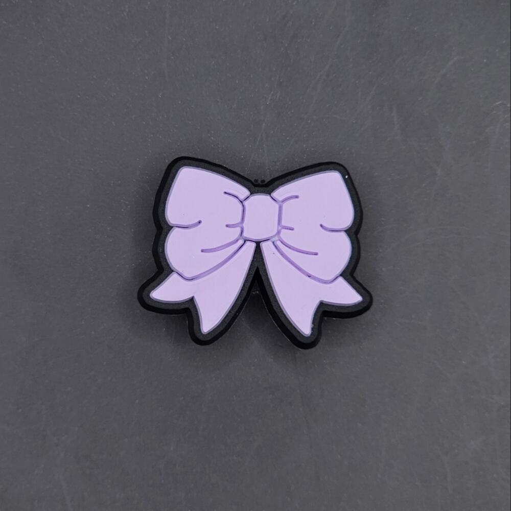 (5/$15) Purple Bow Croc Charm